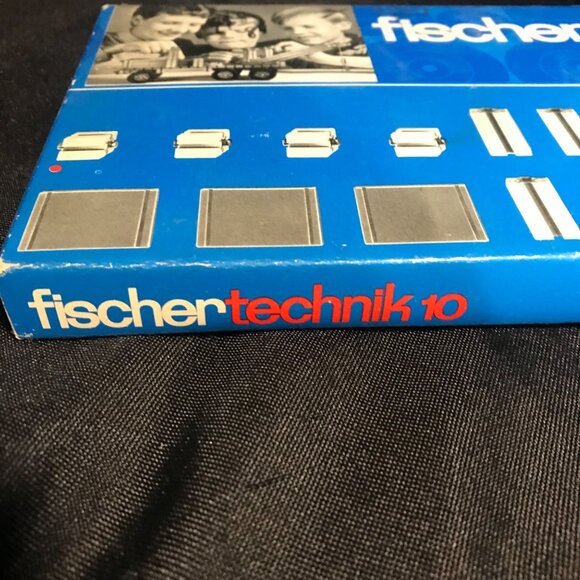 Vtg Fischertechnik 10 Building Set Nylon Garantite Gray Red Blocks Germany 60's - Picture 6 of 7